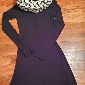 NWOT Black Ribbed Body-Con Dress